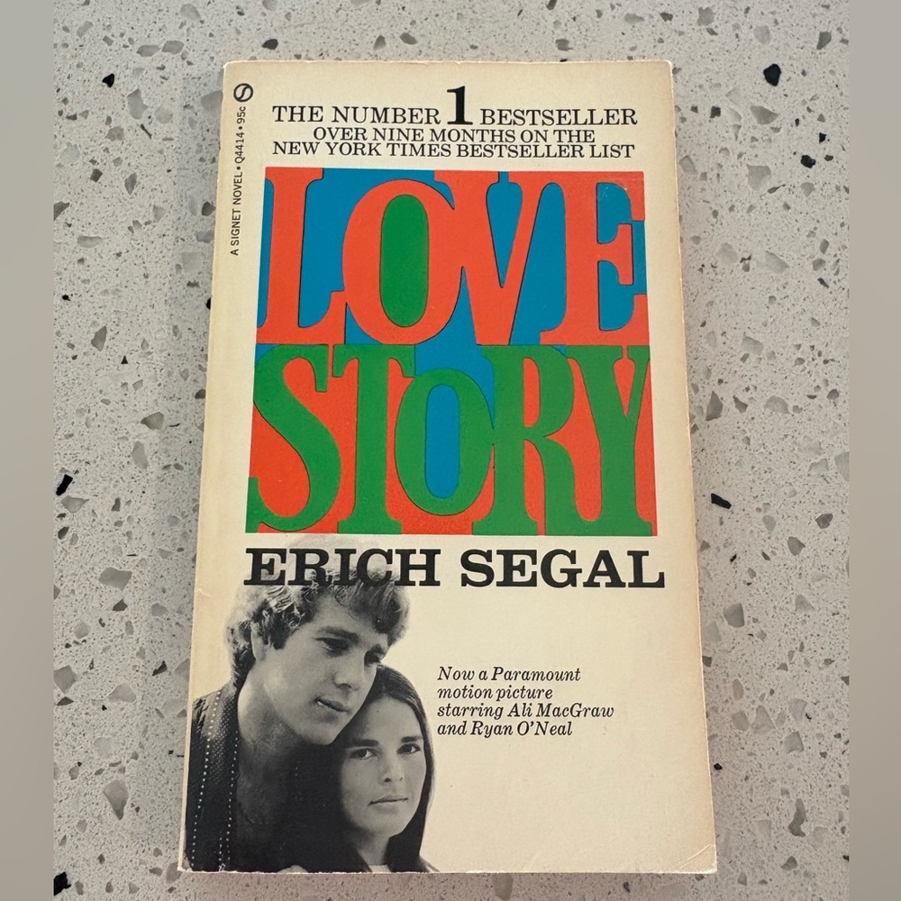 Love Story by Erich Segal - Vintage Paperback 1970 Copyright‎